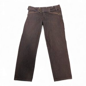 Studio F Brown Ankle Cropped Jeans Size 6